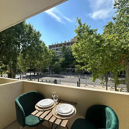L'étape Aixoise - Climatisé Terrasse Parking Centre Rotonde Cours Mirabeau Allée Provençales Appartement